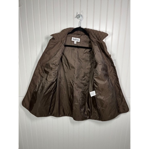 "Marvin Richards" Quilted Pattern Jacket Brown Women's Size Small - Picture 4 of 6